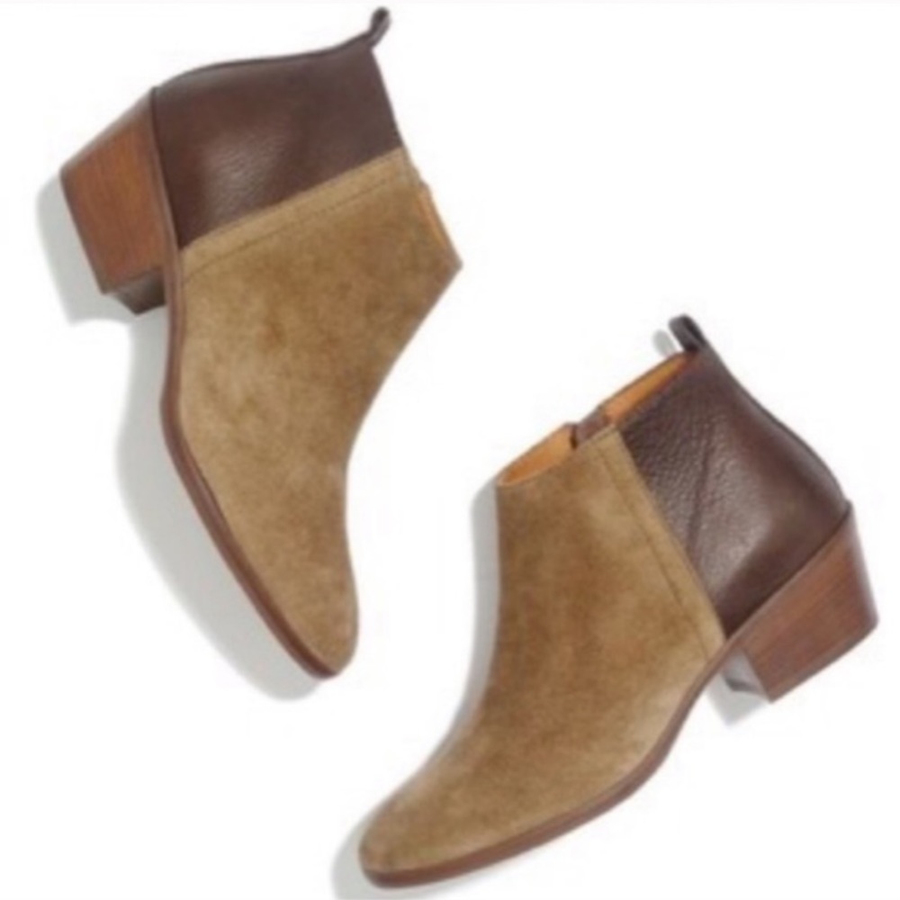 Madewell charley boots suede booties